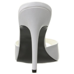 Bianco 10 cm CLASSIQUE-01 ciabatta donna tacco basso