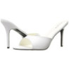 Bianco 10 cm CLASSIQUE-01 ciabatta donna tacco basso