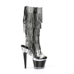 Strass stivaletti pleaser con plateau e tacco 18 cm SPECTATOR2017RSF