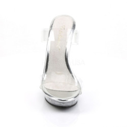 Bianco 13 cm Fabulicious LIP-102-1 Plateau Mules Alte