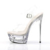 Trasparente 16,5 cm ECLIPSE-608 Scarpe Stiletto Tacco