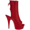 Rosso Opaco 15 cm DELIGHT-1018 Plateau Stivaletti Donna