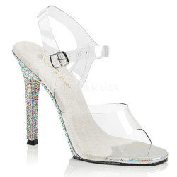Pietre strass 11,5 cm GALA-08DM Sandali con tacco da cerimonia