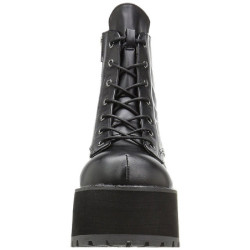 Ecopelle 9,5 cm RANGER-105 stivaletti lolita con plateau