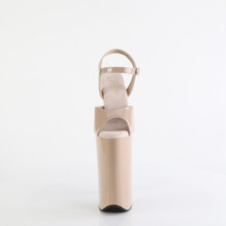 Verniciata beige 25,5 cm BEYOND-009 tacchi estremi - scarpe tacco più plateau alto