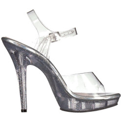 Trasparente 13 cm LIP-108MG Scarpe da donna con tacco altissime