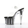 Nero scintillare 18 cm Pleaser ADORE-708G scarpe da cubista e spogliarellista