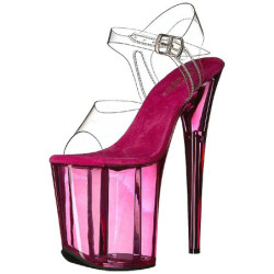 Rosa 20 cm FLAMINGO-808T scarpe da cubista e poledance pleaser