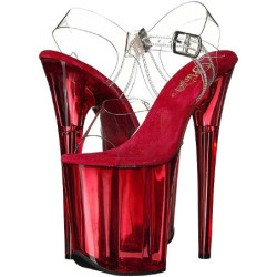 Rosso 20 cm FLAMINGO-808T scarpe da cubista e poledance pleaser