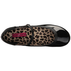 Nero Verniciata ANNA-02 grandi taglie scarpe ballerine