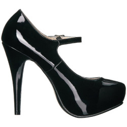Nero Verniciata 13,5 cm CHLOE-02 grandi taglie scarpe décolleté