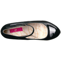 Nero Verniciata 13,5 cm CHLOE-02 grandi taglie scarpe décolleté