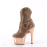 Oro Rosa strass stivaletti texani e cowboy plateau tacco 18 cm ADORE-1029CHRS