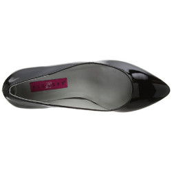 Nero Verniciata 6,5 cm KITTEN-01 grandi taglie scarpe décolleté