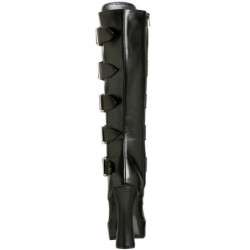 Ecopelle 13 cm ELECTRA-2042 stivali donna con fibbie e plateau alto