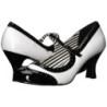 Bianco Verniciata 7,5 cm JENNA-06 grandi taglie scarpe décolleté