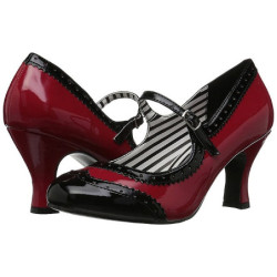 Rosso Verniciata 7,5 cm JENNA-06 grandi taglie scarpe décolleté