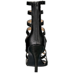 Nero Ecopelle 10 cm DREAM-438 grandi taglie stivaletti donna