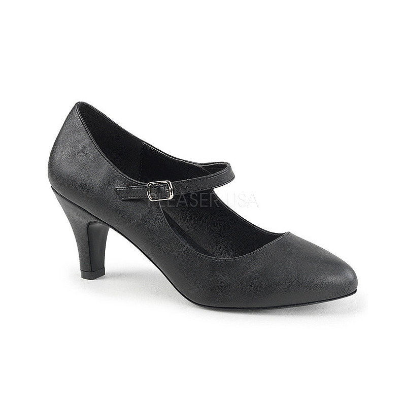 Nero Ecopelle 8 cm DIVINE-440 Tacchi altissimi da uomo