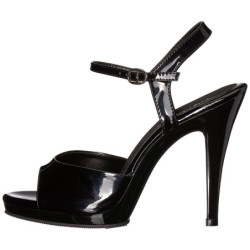 Nero Vernice 12 cm FLAIR-409 Sandali Donna con Tacco
