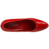 Rosso Vernice 5 cm FAB-420W scarpe décolleté con tacchi bassi