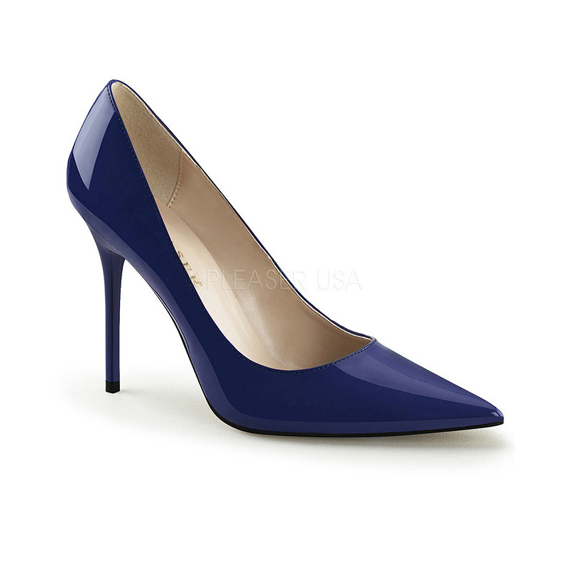 Blu Vernice 10 cm CLASSIQUE-20 grandi taglie scarpe stilettos