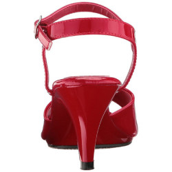 Rosso Vernice 8 cm BELLE-309 scarpe tacco alto numeri grandi per uomo