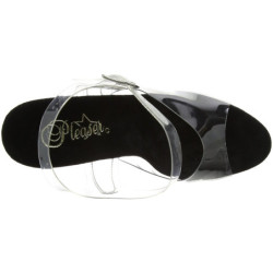 Nero 18 cm ADORE-708SRS Sandali Donna Plateau di Cristallo