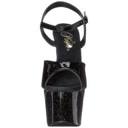 Nero 18 cm ADORE-709MG scintillare plateau sandali donna con tacco