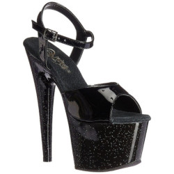 Nero 18 cm ADORE-709MG scintillare plateau sandali donna con tacco