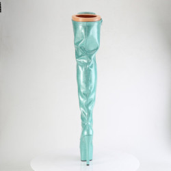 Glitter Verdi 18 cm ADORE-3020GP stivali sopra il ginocchio con stringati