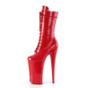 Rosso Verniciata 25,5 cm BEYOND-1050 tacchi estremi - stivaletti più plateau alto