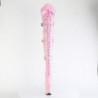 Verniciata 20 cm FLAMINGO-3028 stivali alti alla coscia tacchi alti con fibbia rosa