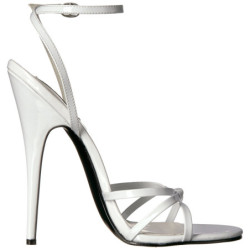 Bianco 15 cm Devious DOMINA-108 sandali tacchi a spillo
