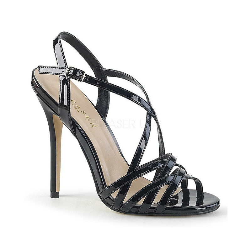 Nero 13 cm Pleaser AMUSE-13 sandali tacchi a spillo