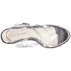 Trasparente 12,5 cm POISE-508 sandali tacchi a spillo