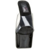 Nero Trasparente 18 cm PLEASER SKY-301 Plateau Mules Alte
