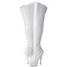 Bianco 15 cm KISS-3010 plateau suola stivali alti lunghi