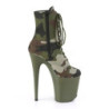 Camoflash Tela 20 cm FLAMINGO-1020CAMO pleaser stivaletti con plateau