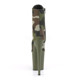 Camoflash Tela 20 cm FLAMINGO-1020CAMO pleaser stivaletti con plateau