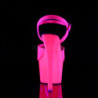 Pink Neon 18 cm ADORE-709UV Tacchi Alti Plateau
