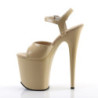Beige Vernice 20 cm FLAMINGO-809 Tacchi Alti Plateau