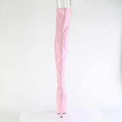 Rosa 18 cm ADORE-3011HWR Ologramma piattaforma stivali overknee spuntate