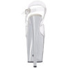 Trasparente 20 cm FLAMINGO-808 Tacchi Alti Cromo Plateau