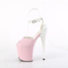 Verniciata 20 cm FLAMINGO-868 rosa scarpe pleaser con tacchi alti
