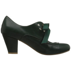 Verde 6,5 cm WIGGLE-32 retro vintage scarpe décolleté maryjane tacco spesso