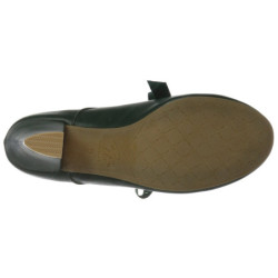 Verde 6,5 cm WIGGLE-32 retro vintage scarpe décolleté maryjane tacco spesso