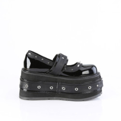 Verniciata 9 cm DAMNED-20 emo maryjane scarpe donna fibbia