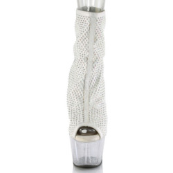 Bianco Vegano 18 cm ADORE-1031GM Stivali alla caviglia punta aperta