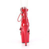 ADORE-1013MST 18 cm pleaser stivaletti tacco alto plateau rosso